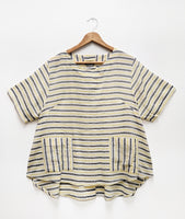 In Stock - Big Stripe - Paloma Top - Yellow
